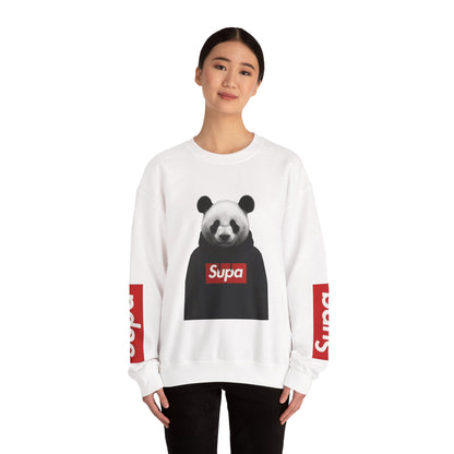 Panda 'Supa' Crewneck Sweatshirt — Streetwear Graphic Pullover