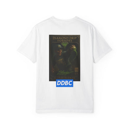 Diamond Drip Horrors T-Shirt — Retro Baseball Horror Graphic Tee