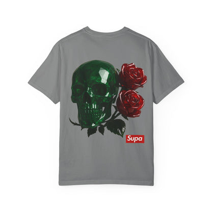 Supa Crystal Skull & Roses T-Shirt