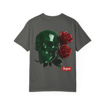 Supa Crystal Skull & Roses T-Shirt
