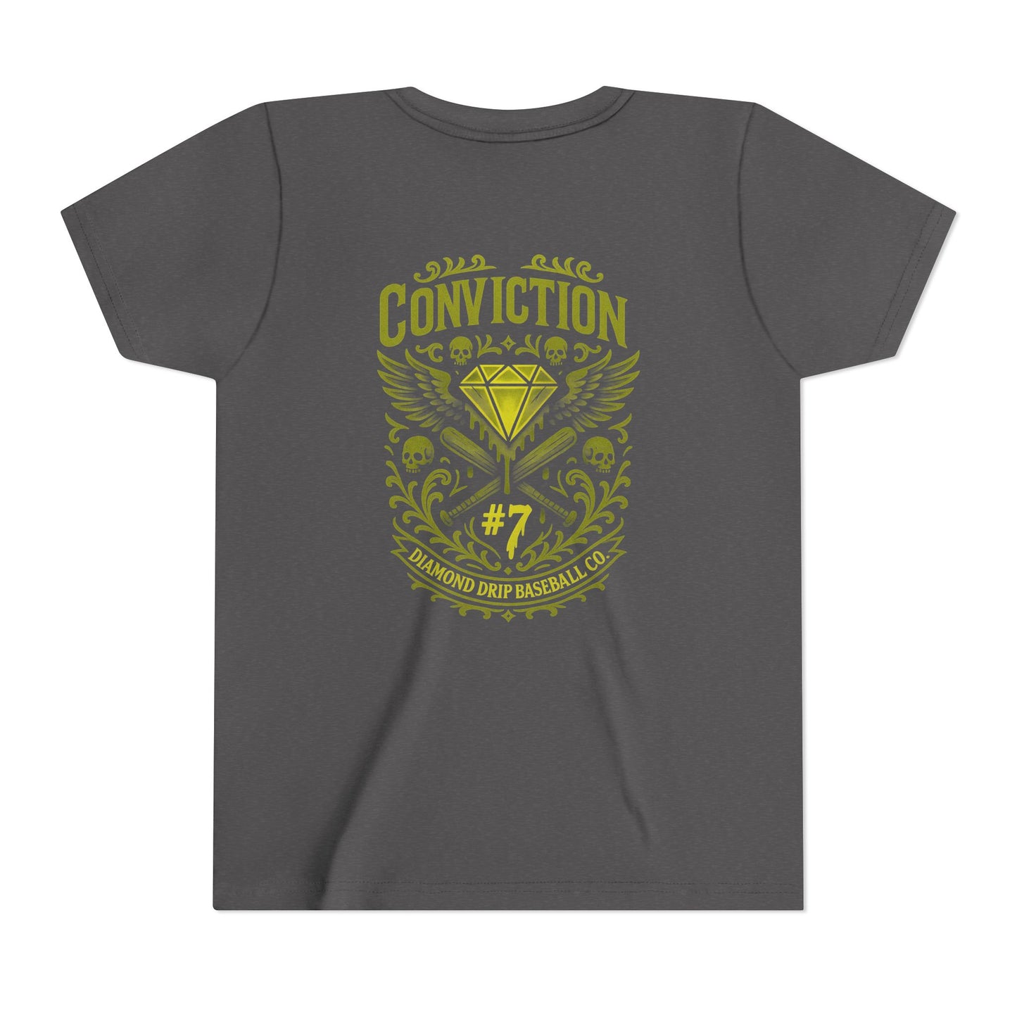 Conviction Youth Short Sleeve Tee - Inspirational Graphic T-Shirt for Kids