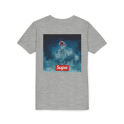 Supa Youth Short Sleeve Tee - Cool Skeleton Design