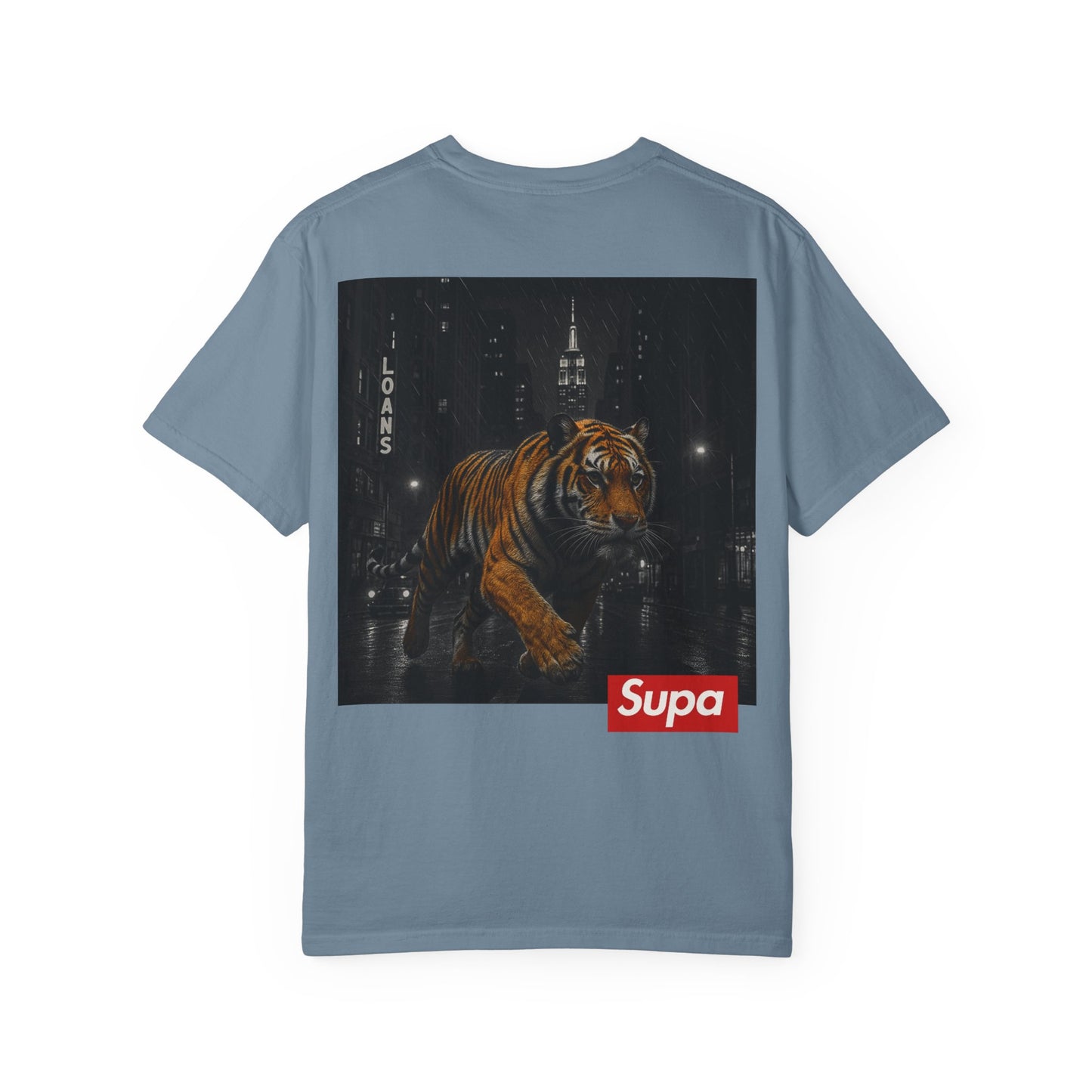 Supa Tiger Unisex Garment-Dyed T-Shirt