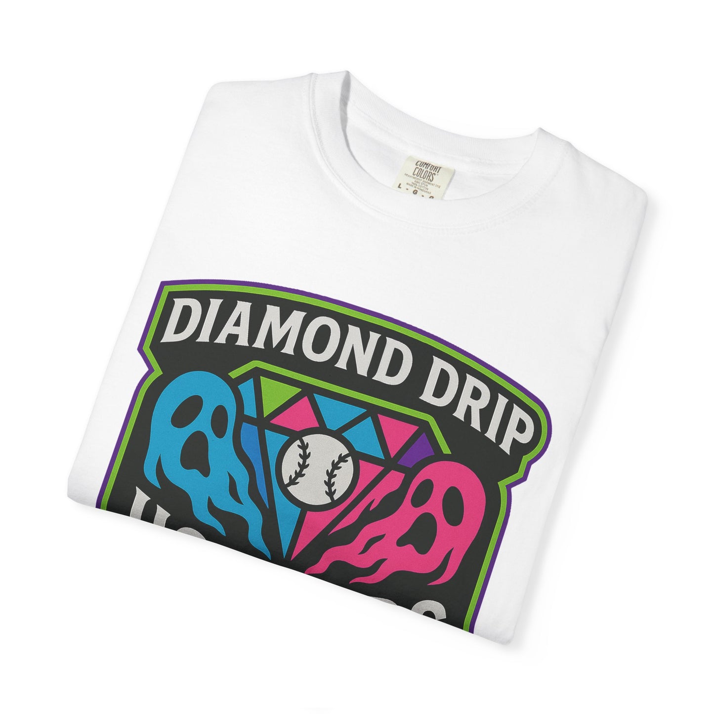 Diamond Drip Horrors Baseball T-Shirt — Fang Fielder Graphic Tee