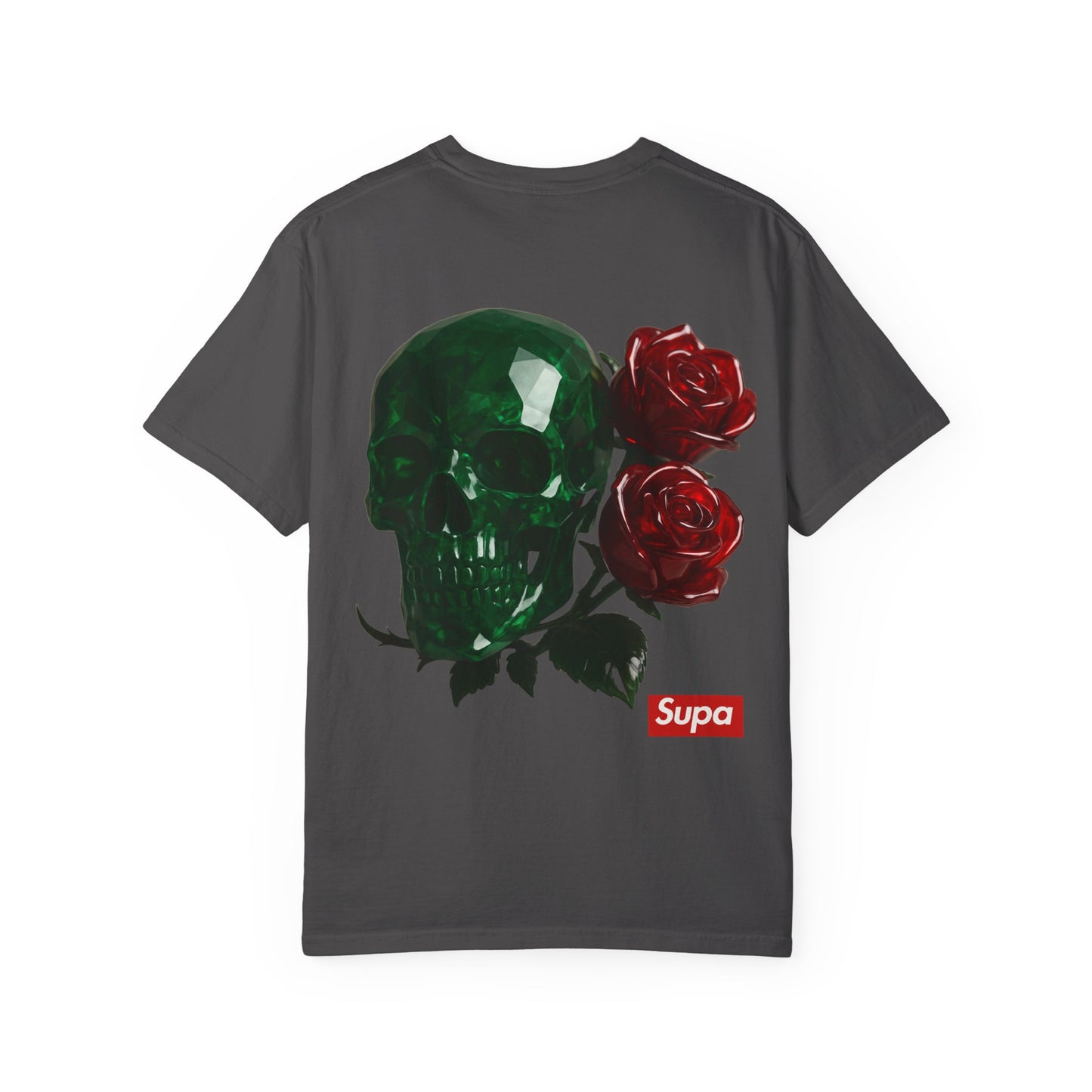 Supa Crystal Skull & Roses T-Shirt