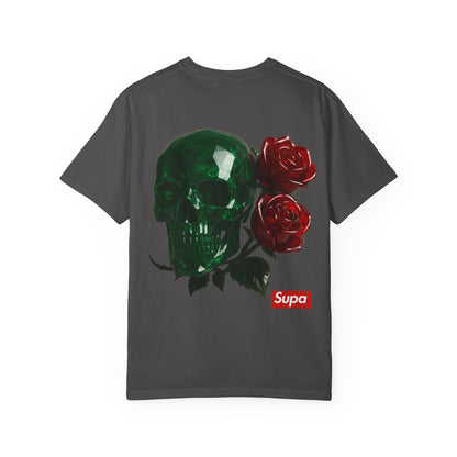 Supa Crystal Skull & Roses T-Shirt
