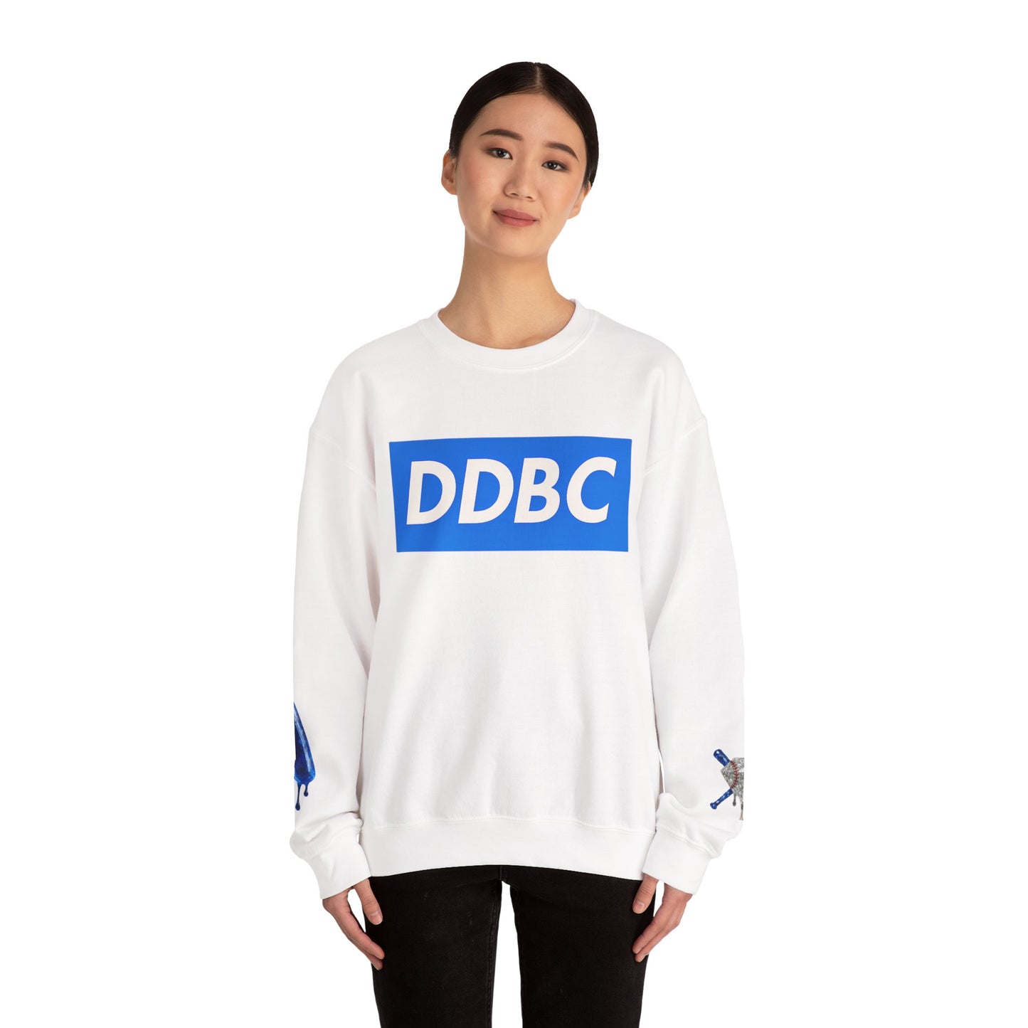 Crewneck Sweatshirt — DDBC Blue Logo Diamond Crewneck
