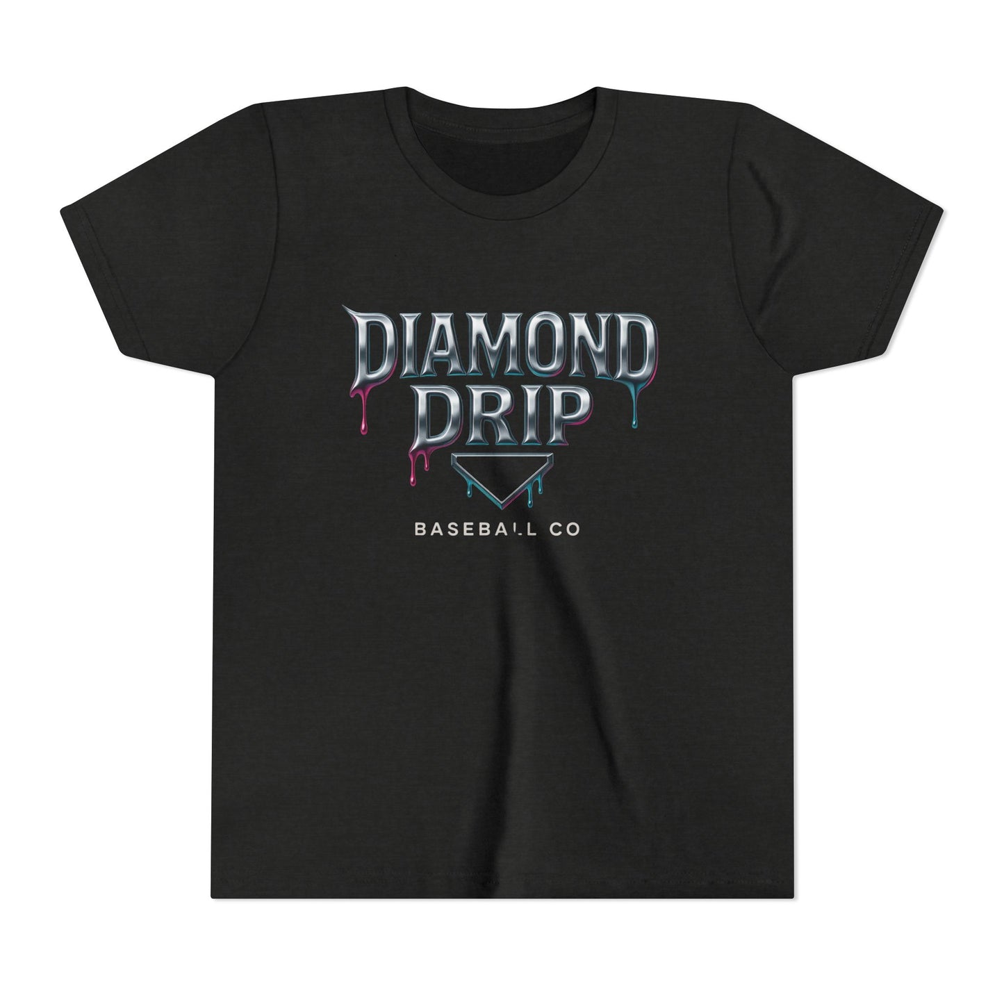 Youth Diamond Drip Short Sleeve Tee - Trendy Style for Young Fashionistas