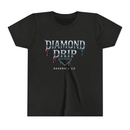 Youth Diamond Drip Short Sleeve Tee - Trendy Style for Young Fashionistas