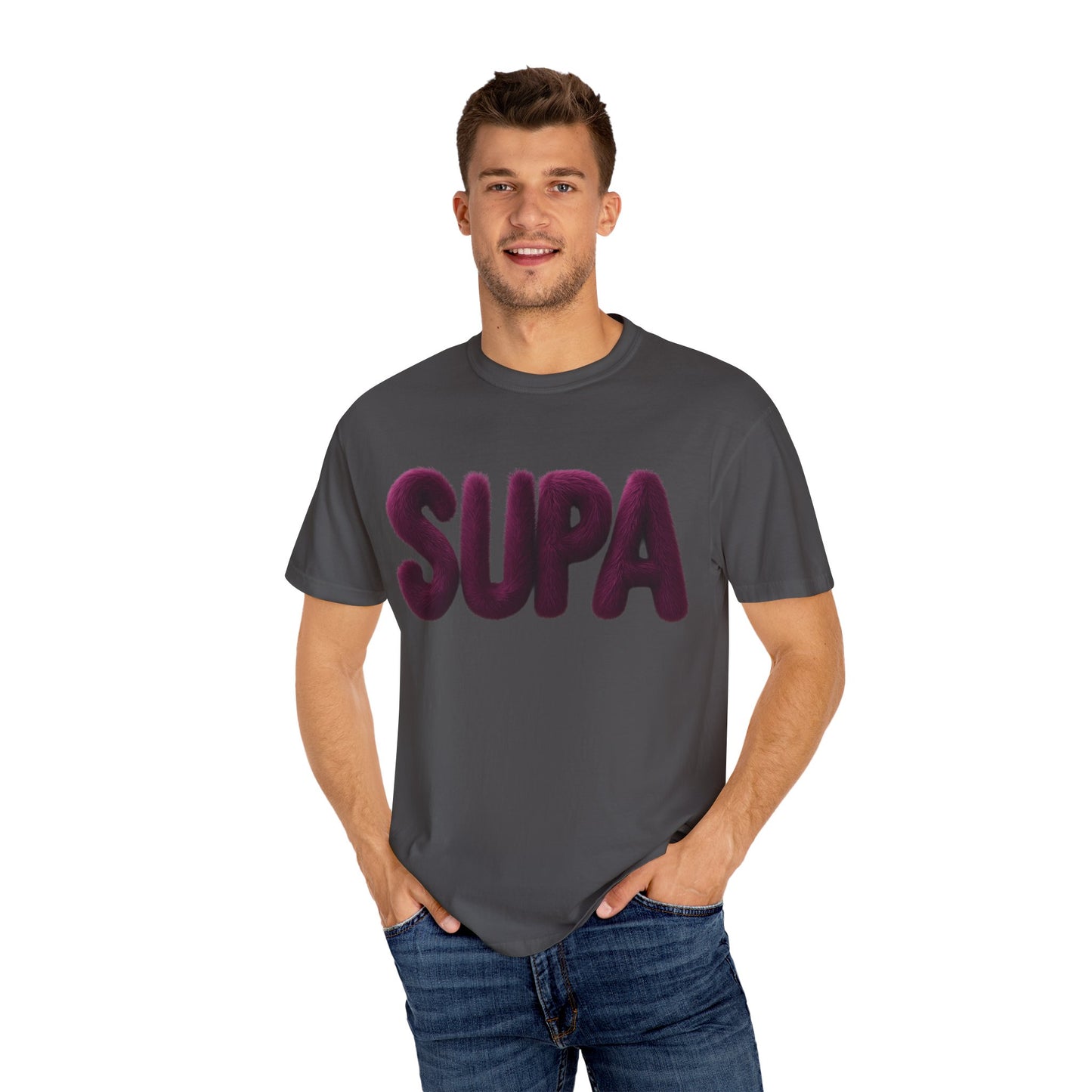 Supa Fox T-Shirt — Graphic Streetwear Tee with Purple Fox Back Print