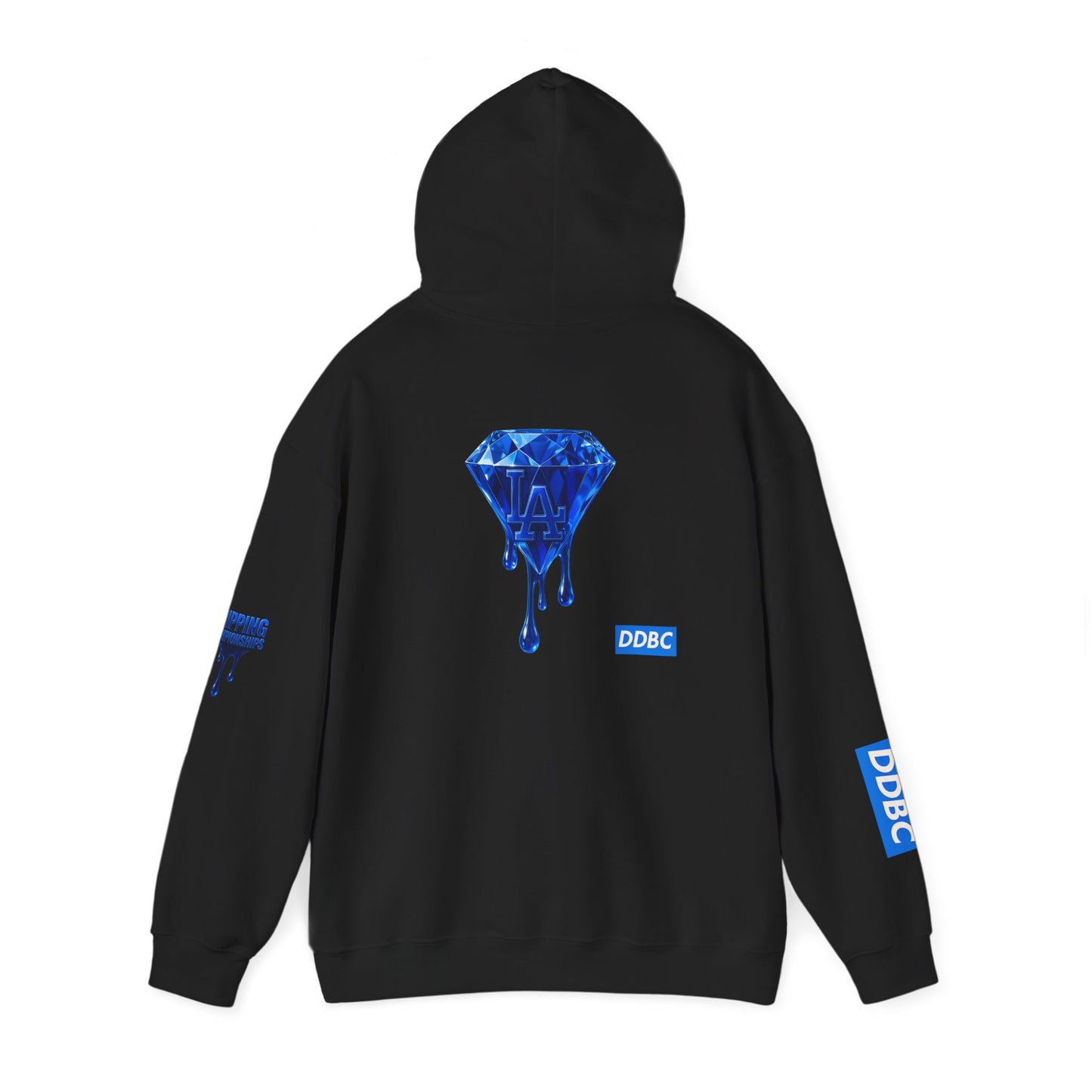 Diamond Drip Hoodie — Blue Dripping Diamond Graphic Sweatshirt