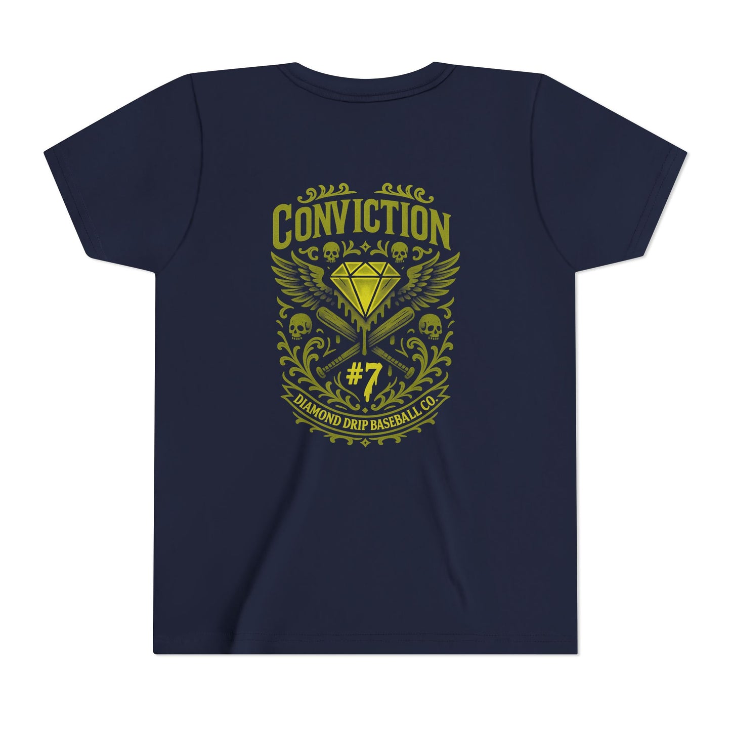 Conviction Youth Short Sleeve Tee - Inspirational Graphic T-Shirt for Kids
