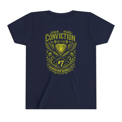 Conviction Youth Short Sleeve Tee - Inspirational Graphic T-Shirt for Kids