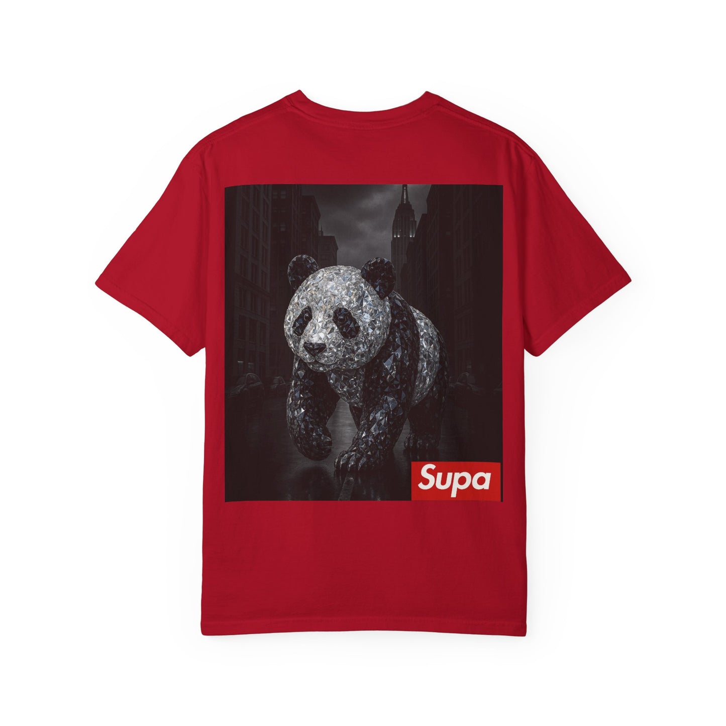 Supa Panda Unisex Garment-Dyed T-Shirt