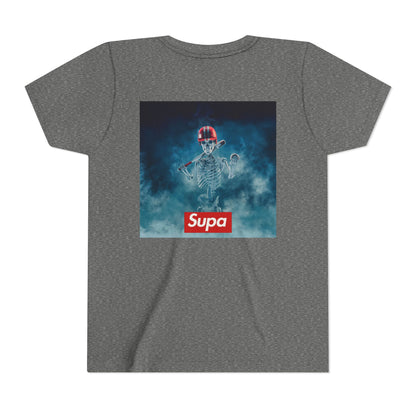 Supa Youth Short Sleeve Tee - Cool Skeleton Design