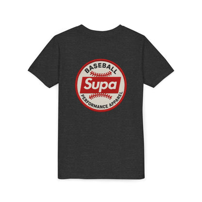 Supa Baseball Youth Tee - Cool Performance Shirt for Young Athletes
