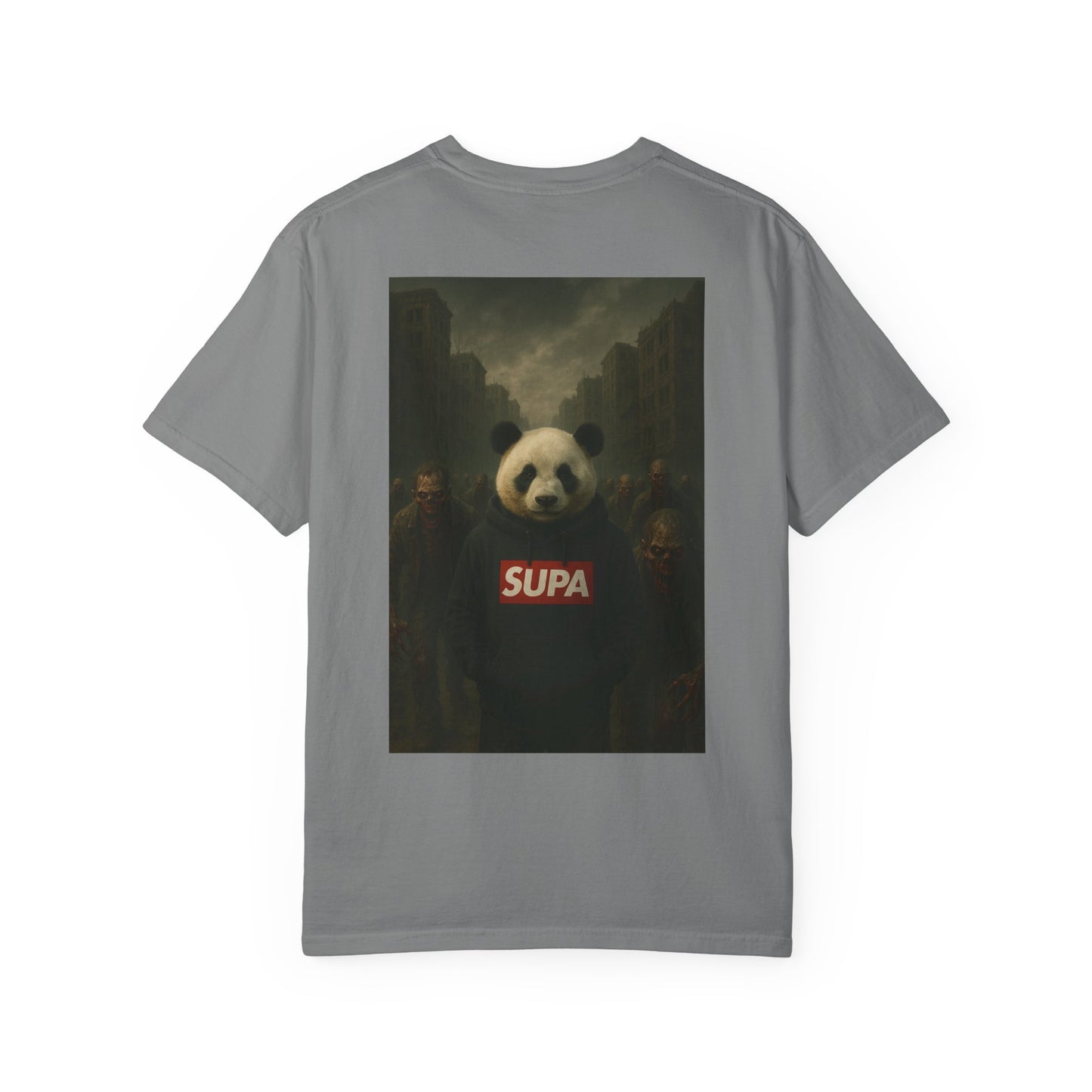 Supa Panda Graphic T-Shirt — Streetwear Tee with 'Supa' Drippy Logo