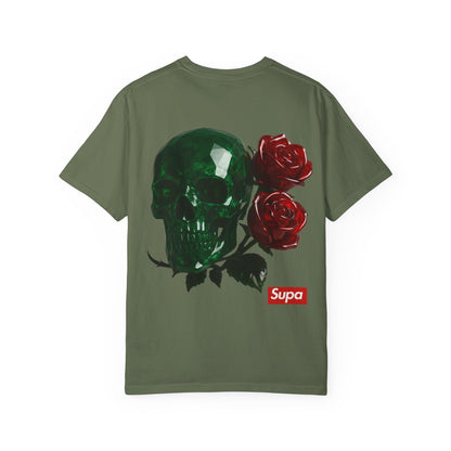 Supa Crystal Skull & Roses T-Shirt