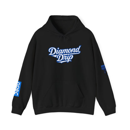 Diamond Drip Hoodie — Blue Dripping Diamond Graphic Sweatshirt