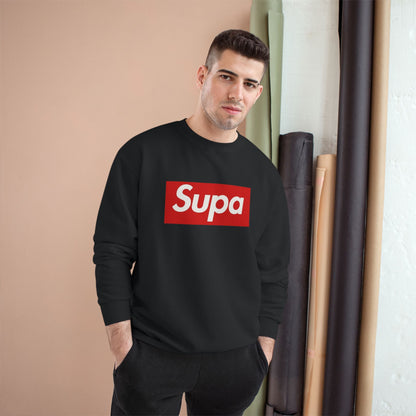 Supa Bee Champion Sweatshirt - Stylish & Cozy White Crewneck