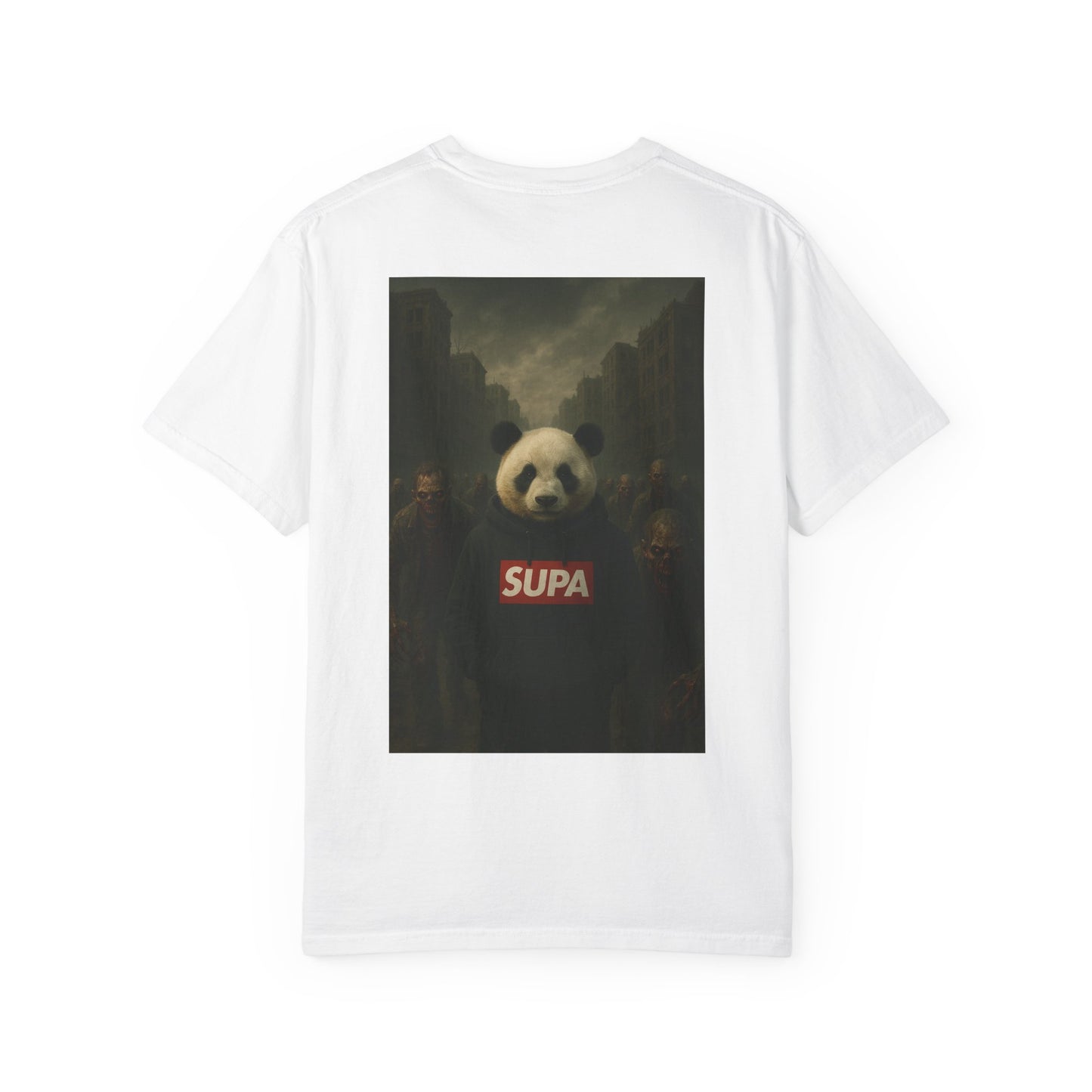 Supa Panda Graphic T-Shirt — Streetwear Tee with 'Supa' Drippy Logo