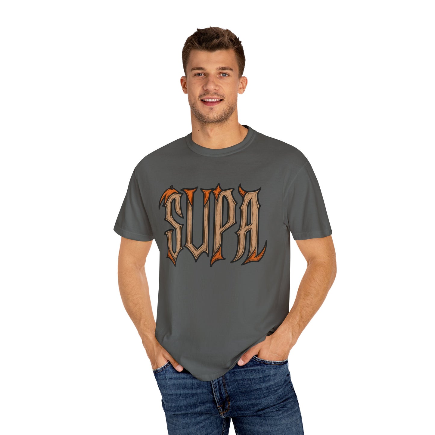 Skull Coffin Tee — Supa Winged Skull Graphic T-Shirt
