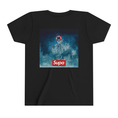 Supa Youth Short Sleeve Tee - Cool Skeleton Design