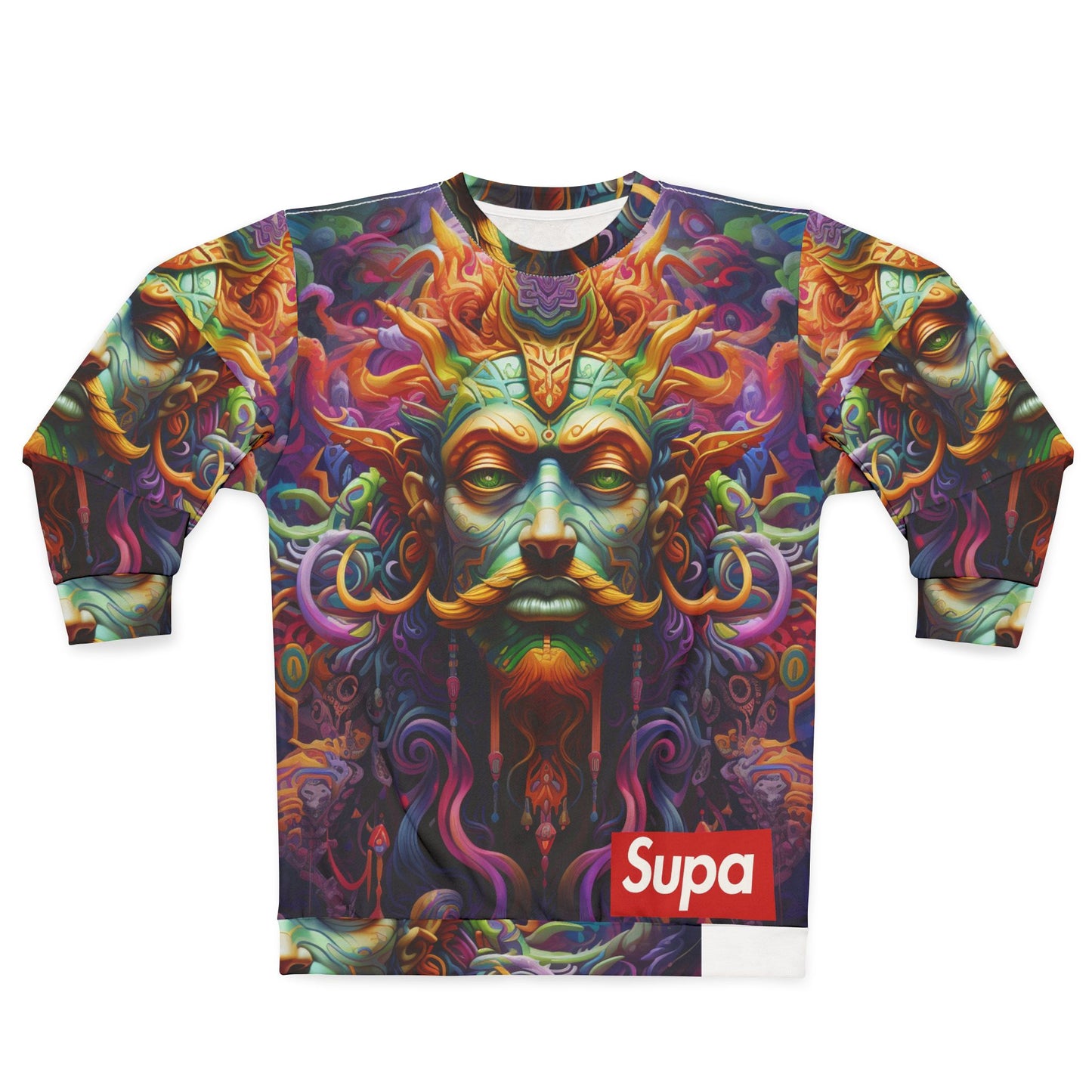 Psychedelic King All-Over Print Sweatshirt