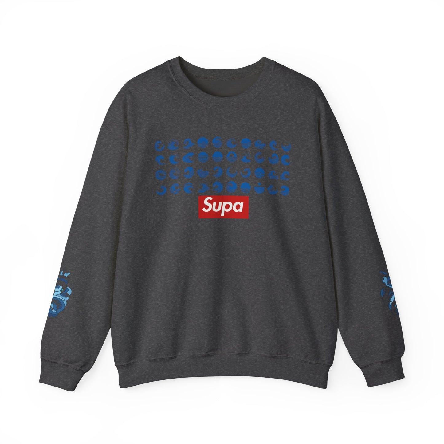 Supa Surf Crewneck Sweatshirt – Vintage Surf Photo & Logo Pullover