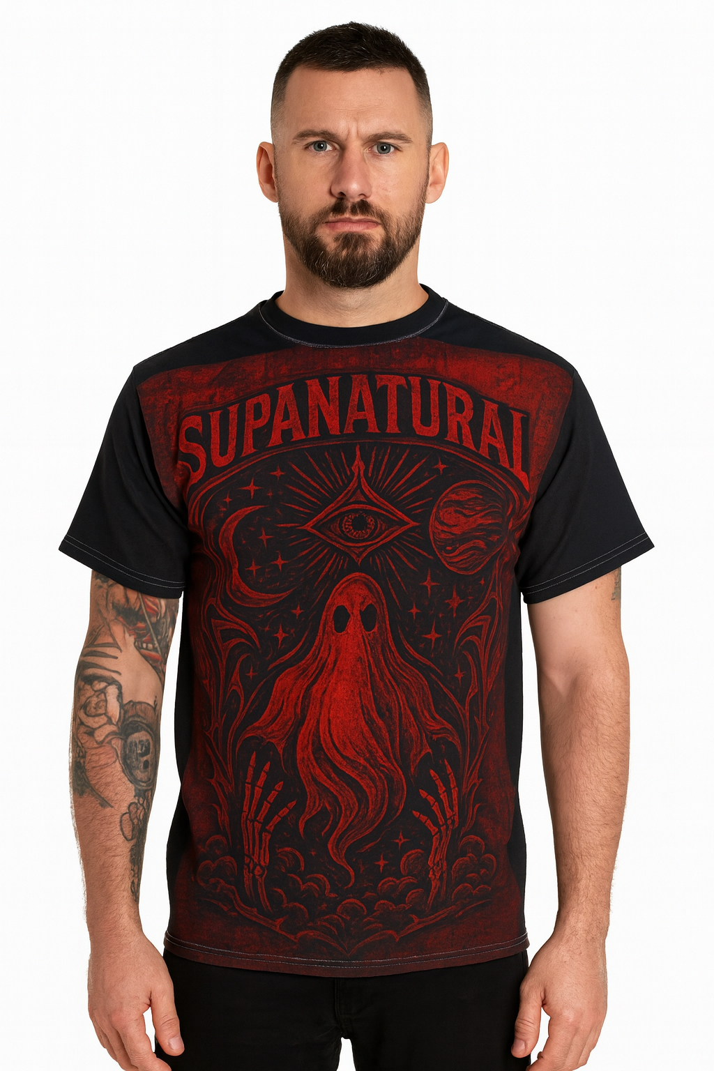 Supanatural Red Ghost Graphic Tee