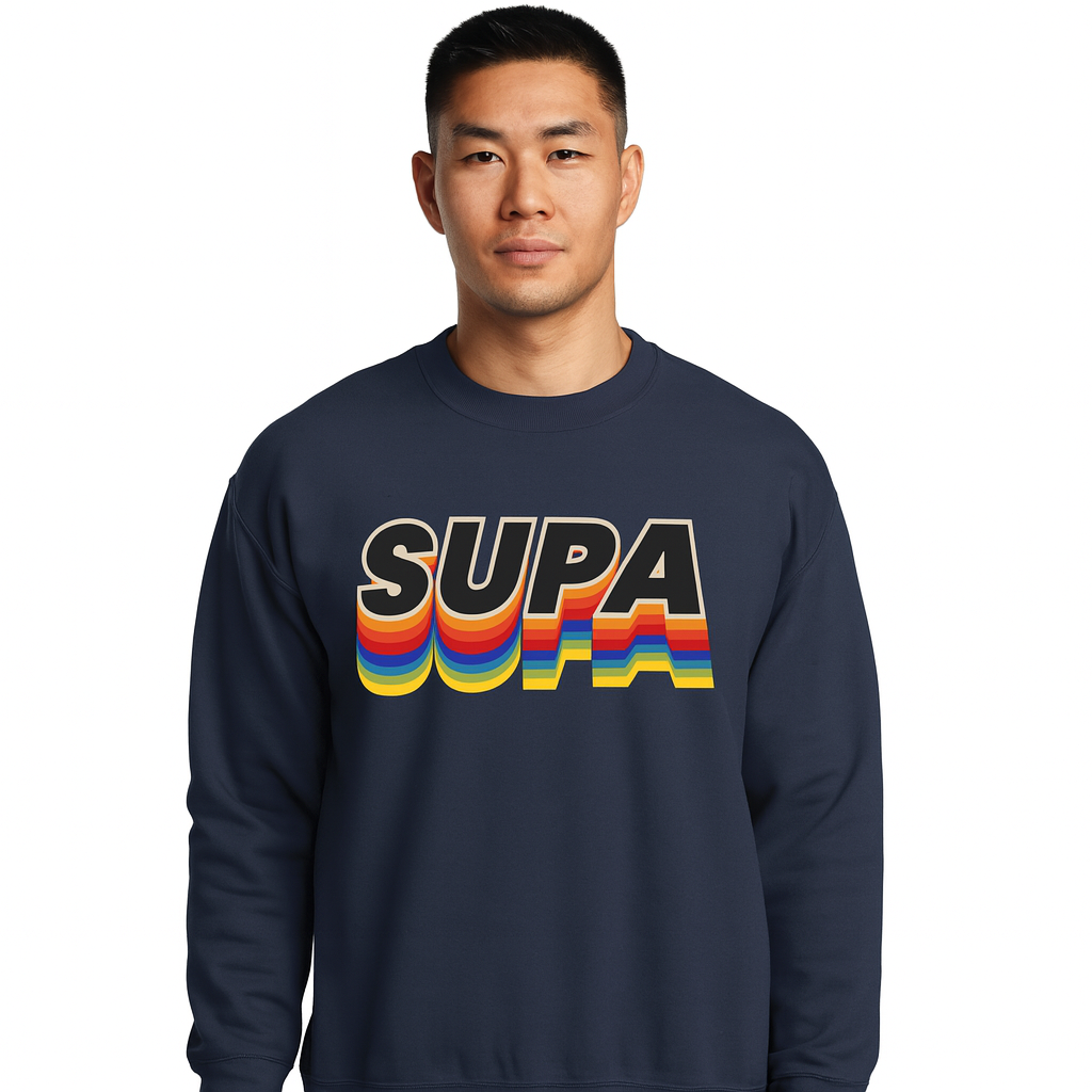 Supa Rainbow Crewneck Sweatshirt
