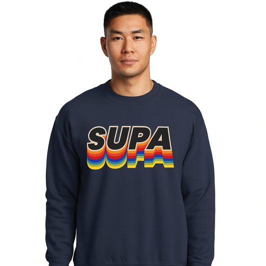 Supa Rainbow Crewneck Sweatshirt