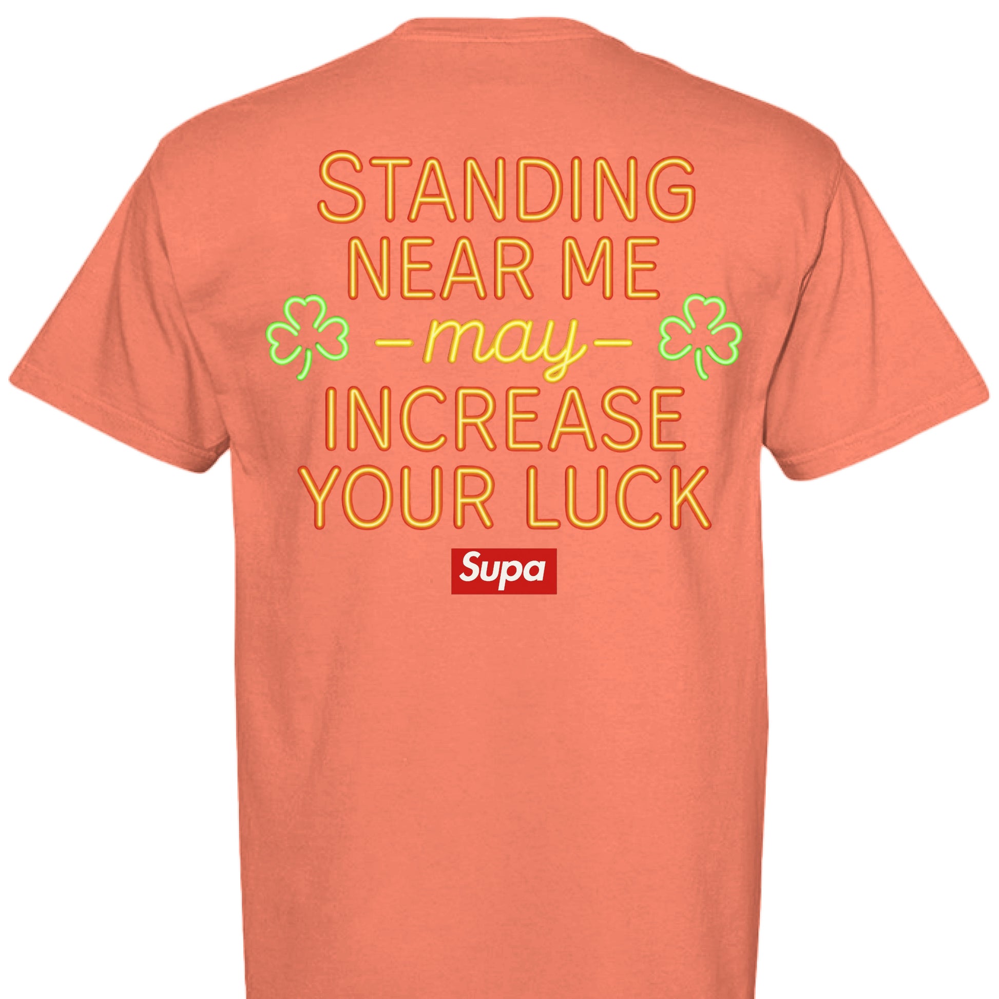 NEON RED ORANGE - BACK