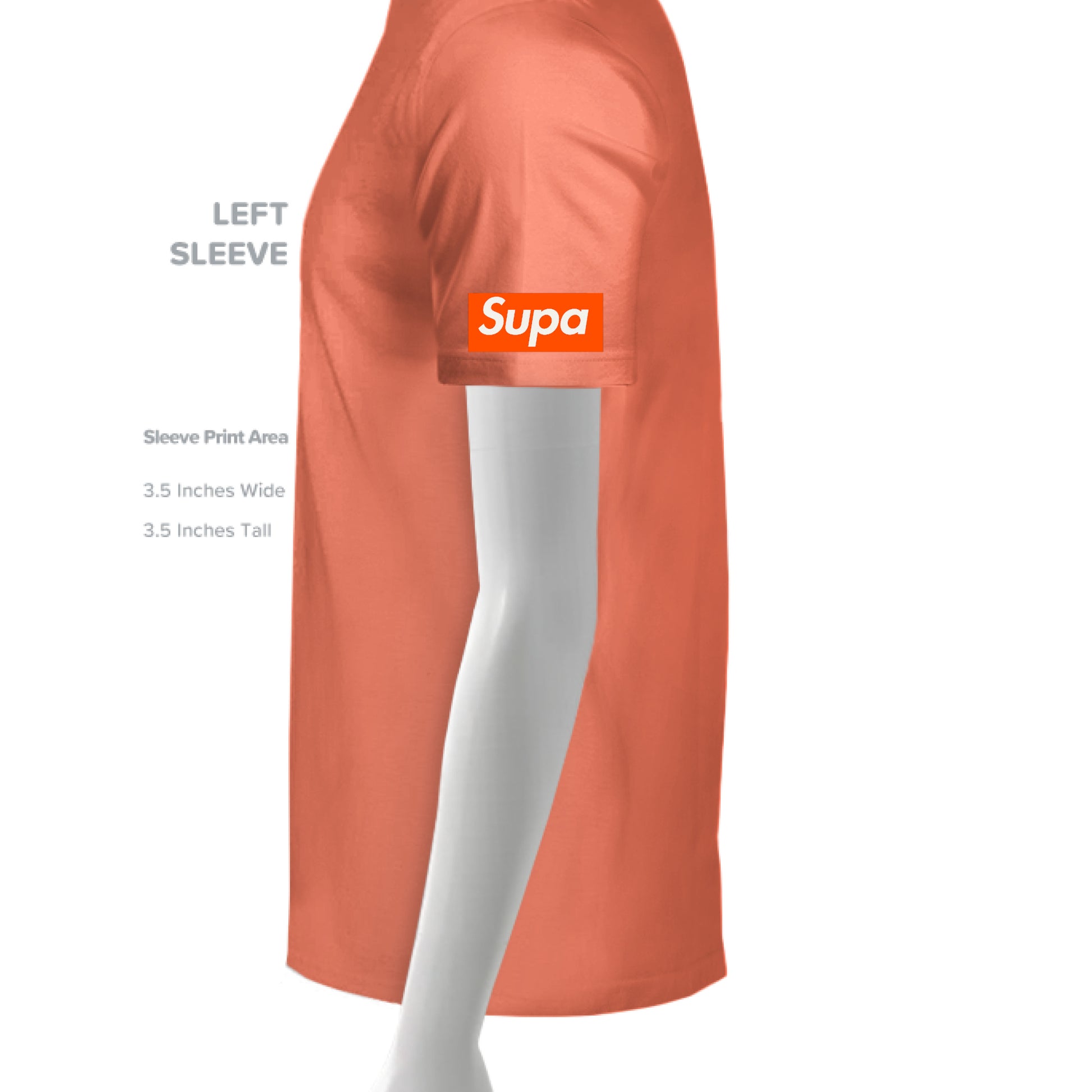 NEON RED ORANGE - SLEEVE_LEFT